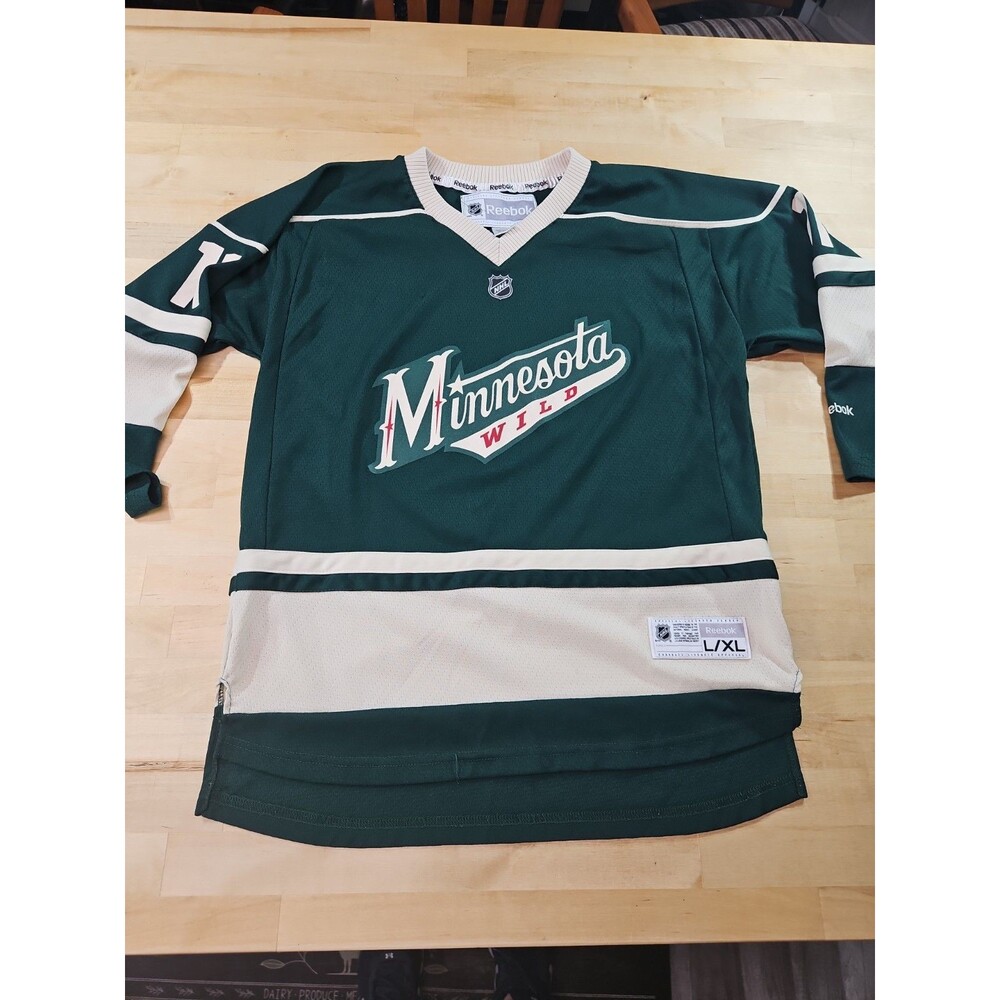 Youth L/XL Zach Parise MN Wild #11 Jersey Official Licensed NHL Reebok